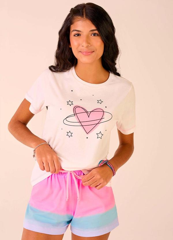 Merengue - Short Doll Teen Manga Curta Branco 4