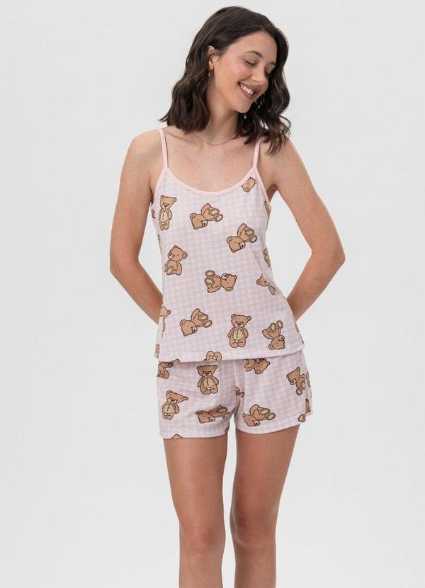 Rovitex - Short Doll Ursinhos Mensageira da Paz Rosa 3