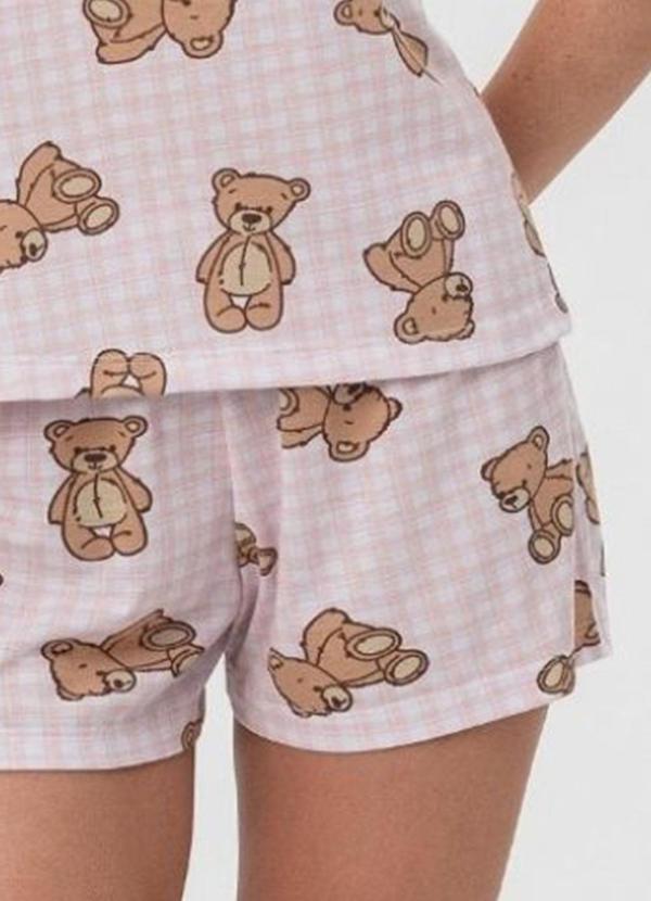 Rovitex - Short Doll Ursinhos Mensageira da Paz Rosa 5