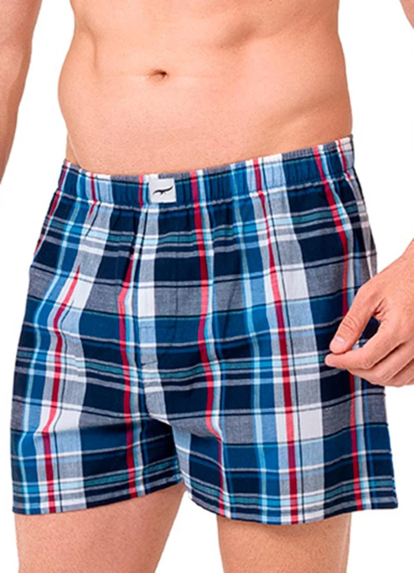 Zee Rucci - Cueca Samba Canção Xadrez Tons de Azul