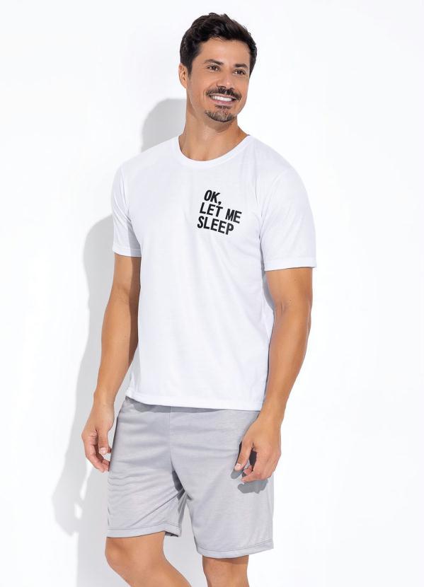 Luma Homewear - Pijama Cinza Claro em Malha