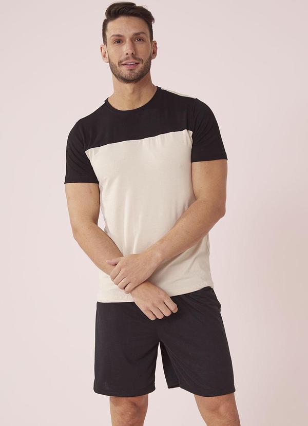 Anna Kock - Pijama Curto Bege