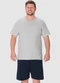 Malwee - Pijama Curto com Bordado PlusCinza - variação: Cinza