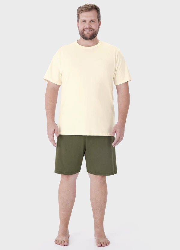 Malwee - Pijama Curto com Bordado PlusOff White 3