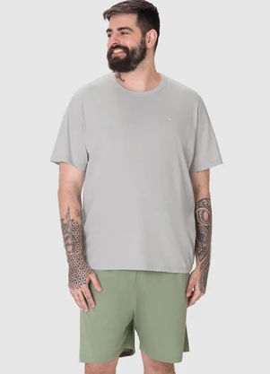 Malwee - Pijama Curtocom Bordado PlusVerde Militar - MALWEE