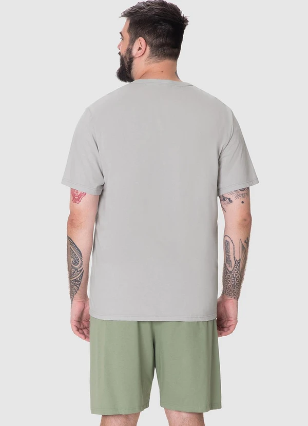 Malwee - Pijama Curtocom Bordado PlusVerde Militar 2