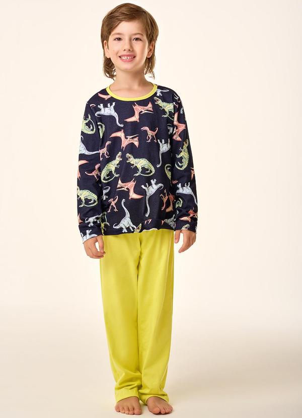 Merengue - Pijama Infantil Manga Longa Multicores