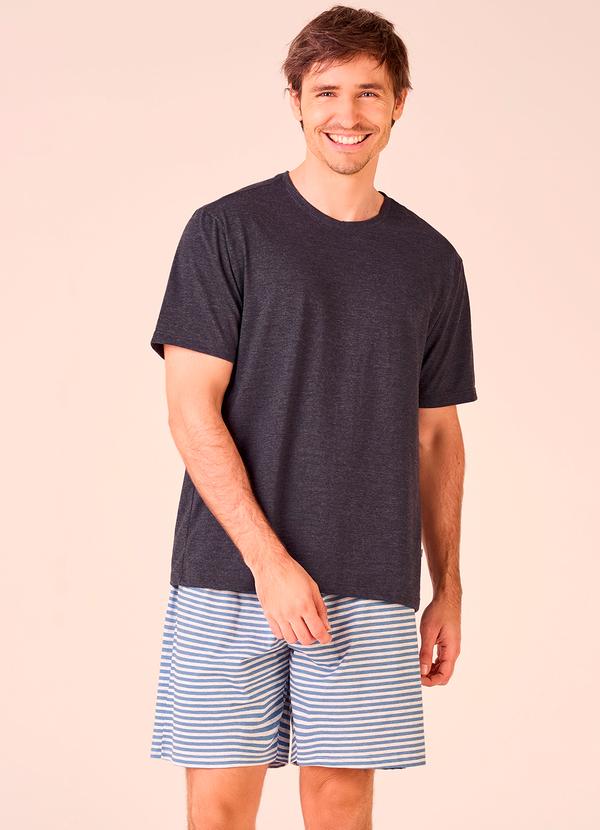 Merengue - Pijama Manga Curta Preto