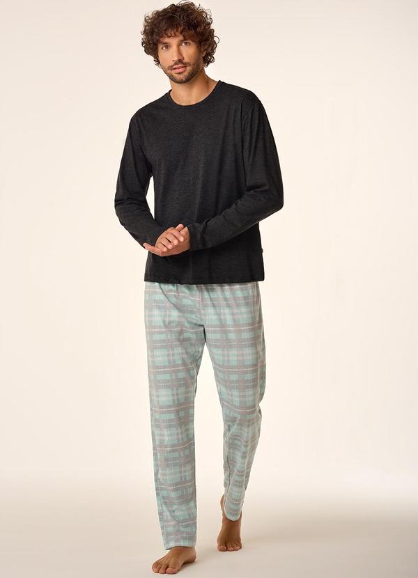 Merengue - Pijama Manga Longa Preto