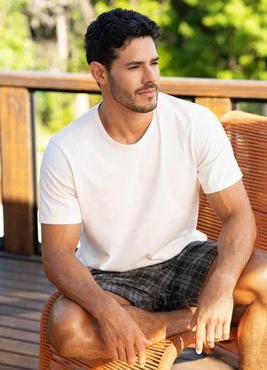 Zee Rucci - Pijama Masculino Camiseta e Bermuda Cinza - ZEE RUCCI