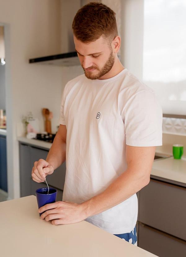 Piante Pijamas - Pijama Masculino Manga Curta Algodão Branco 4