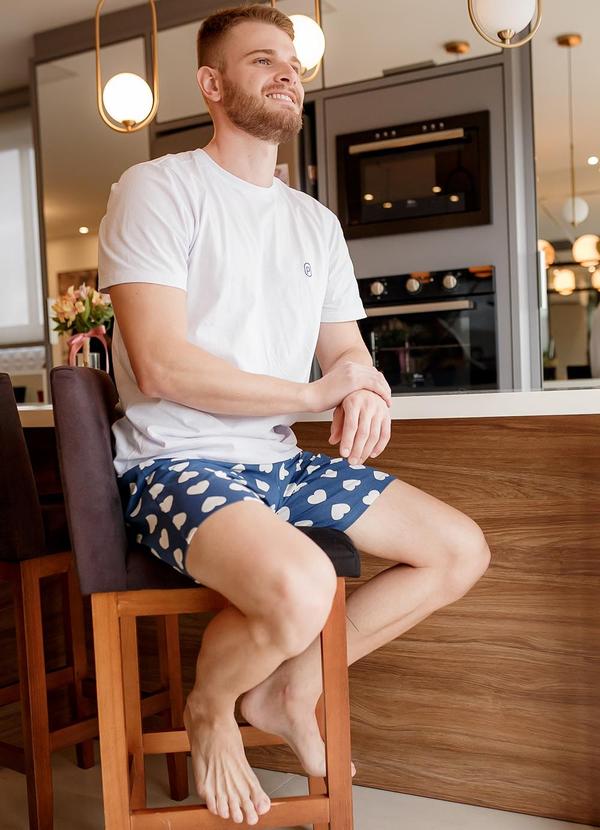 Piante Pijamas - Pijama Masculino Manga Curta Algodão Branco 4