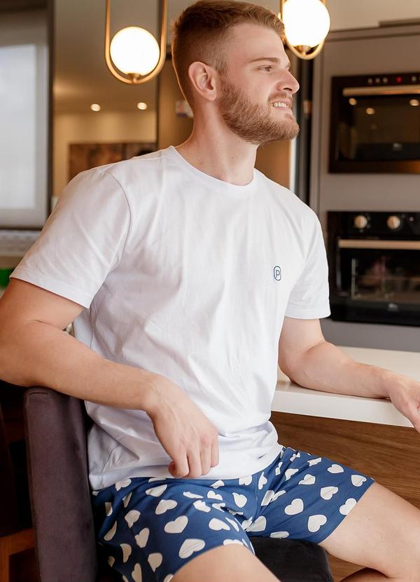 Piante Pijamas - Pijama Masculino Manga Curta Algodão Branco 5