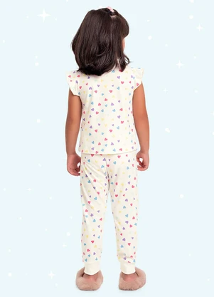 Fakini Kids - Cj.Pijama Blusa/Calca Bege - FAKINI KIDS