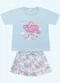Fakini Kids - Cj.Pijama Blusa/Short Roxo - variação: Azul