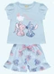 Fakini Kids - Cj.Pijama Blusa/Short Lilo & Stitch Azul - variação: Azul