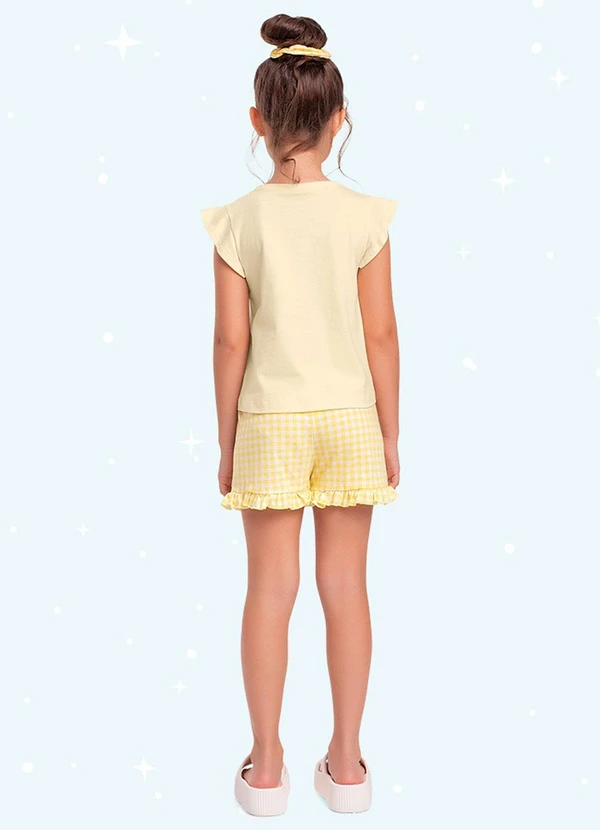 Fakini Kids - Cj.Pijama Blusa/Short Lotso Amarelo 2