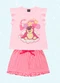 Fakini Kids - Cj.Pijama Blusa/Short Lotso Amarelo - variação: Rosa