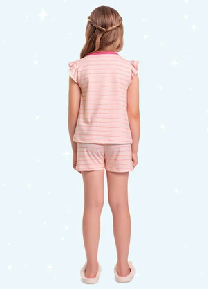 Fakini Kids - Cj.Pijama Blusa/Short Rosa - FAKINI KIDS
