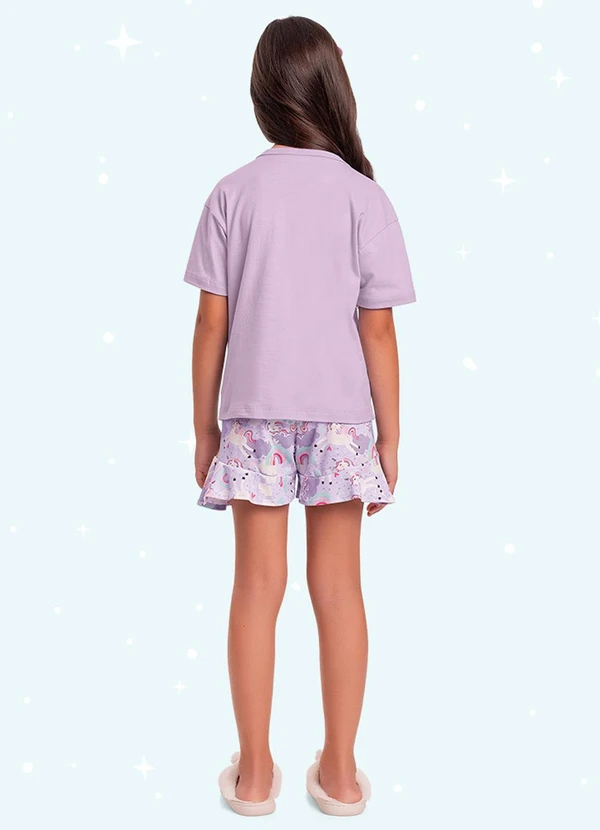 Fakini Kids - Cj.Pijama Blusa/Short Roxo 2