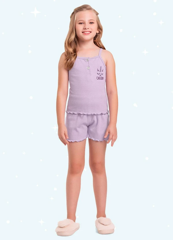 Fakini Kids - Cj.Pijama Regata/Short Roxo 1