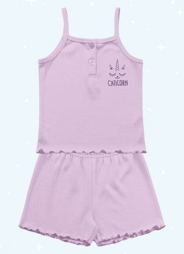 Fakini Kids - Cj.Pijama Regata/Short Roxo 3