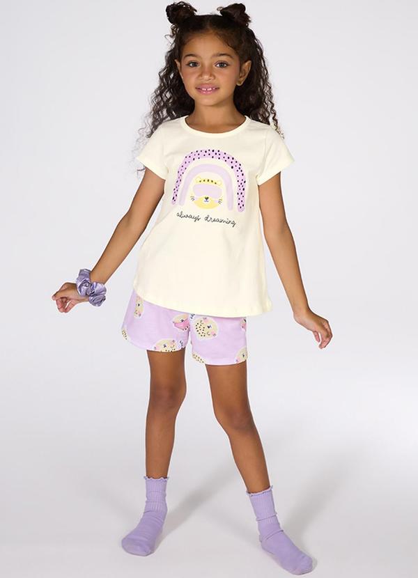 Kiko e Kika - Conjunto Blusa e Shorts Nude