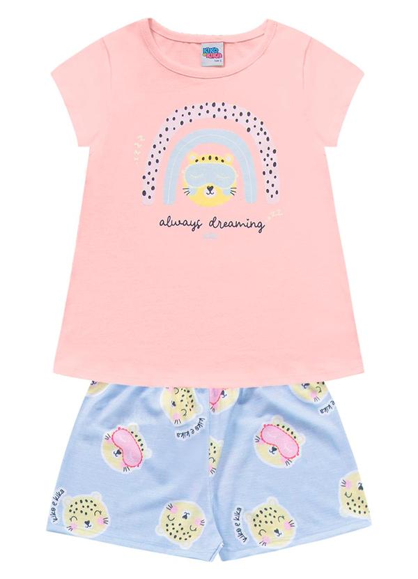 Kiko e Kika - Conj Blusa Mc/Shorts Rosa