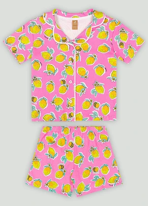 Conjunto Menina com Blusa e Short Up Baby Rosa - UP BABY