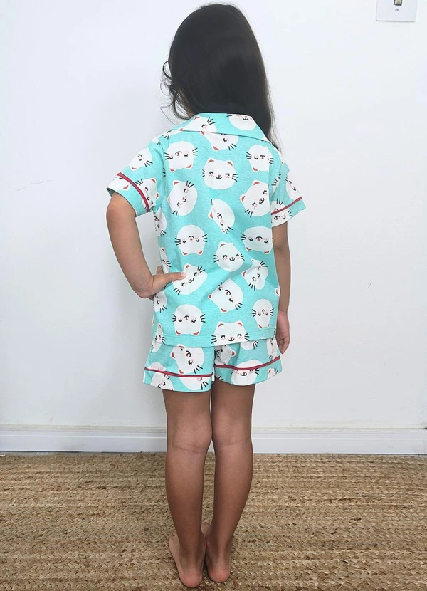 Piante Pijamas - Pijama Americano Infantil Algodão Verde 2