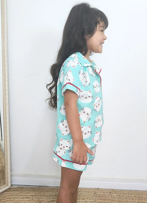 Piante Pijamas - Pijama Americano Infantil Algodão Verde 3
