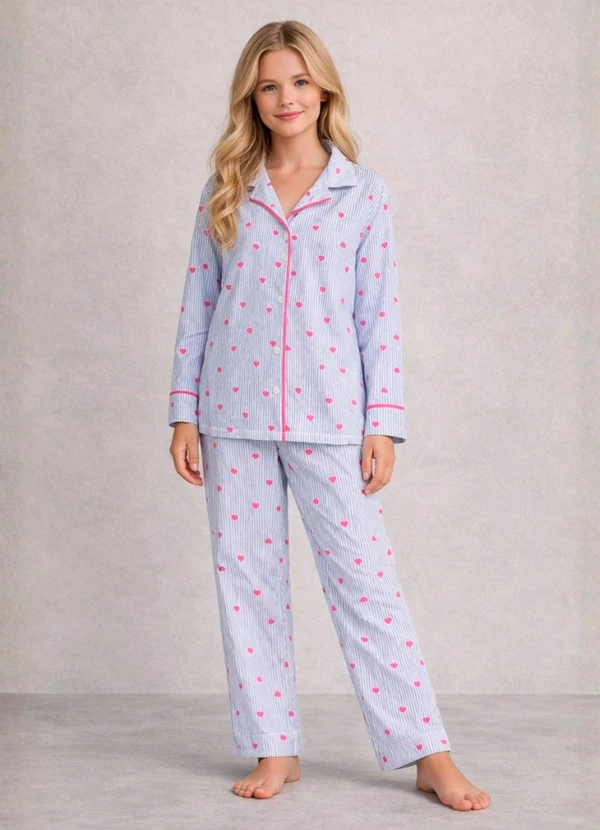 Piante Pijamas - Pijama Americano Longo Infantil Antonia Azul