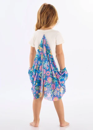 Up Baby - Pijama Blusa com Asas e Short Branco - UP BABY