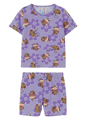 Malwee Kids - Pijama Capivara Bailarina Lavanda - MALWEE KIDS