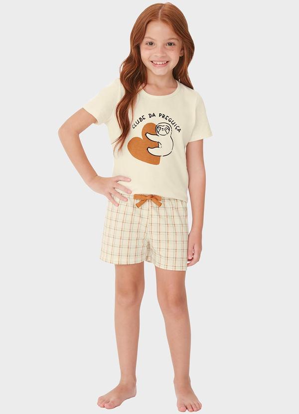 Malwee - Pijama Club da Preguiça Menina Off White