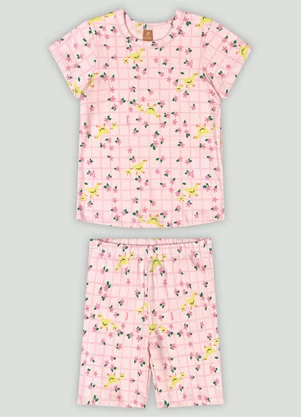Pijama com Blusa e Ciclista Up Baby Branco - UP BABY