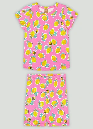 Pijama com Blusa e Ciclista Up Baby Rosa - UP BABY