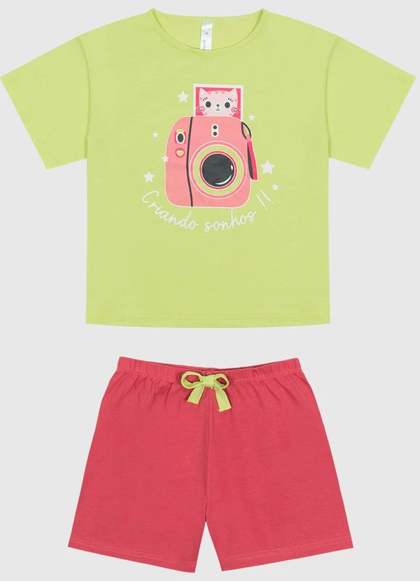 Malwee Kids - Pijama Criando Sonhos Menina Verde Claro