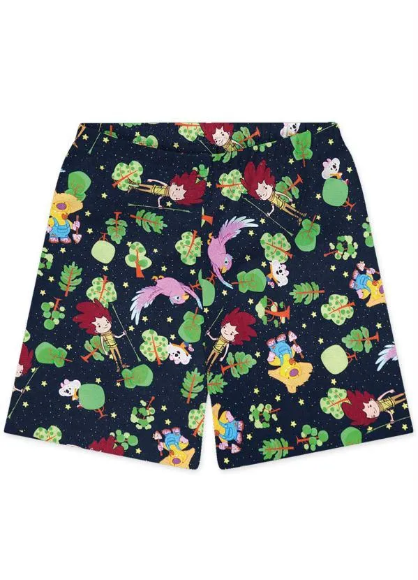 Lilica Ripilica - Pijama Curto Malha Menina Mundo Ripilica Branco 3