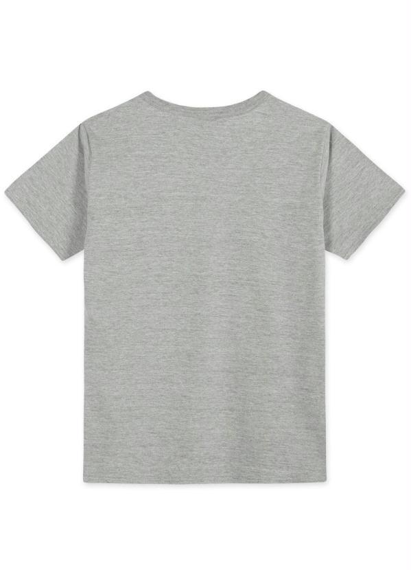 Lilica Ripilica - Pijama Curto Malha Menina Mundo Ripilica Cinza 4