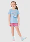 Malwee Kids - Pijama Dreaming que Brilha no Escuro Lilás - variação: Azul Pastel