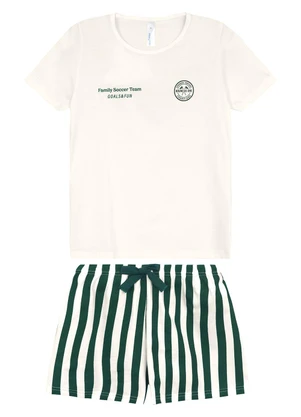 Malwee Kids - Pijama Family Soccer Team Off White - MALWEE KIDS
