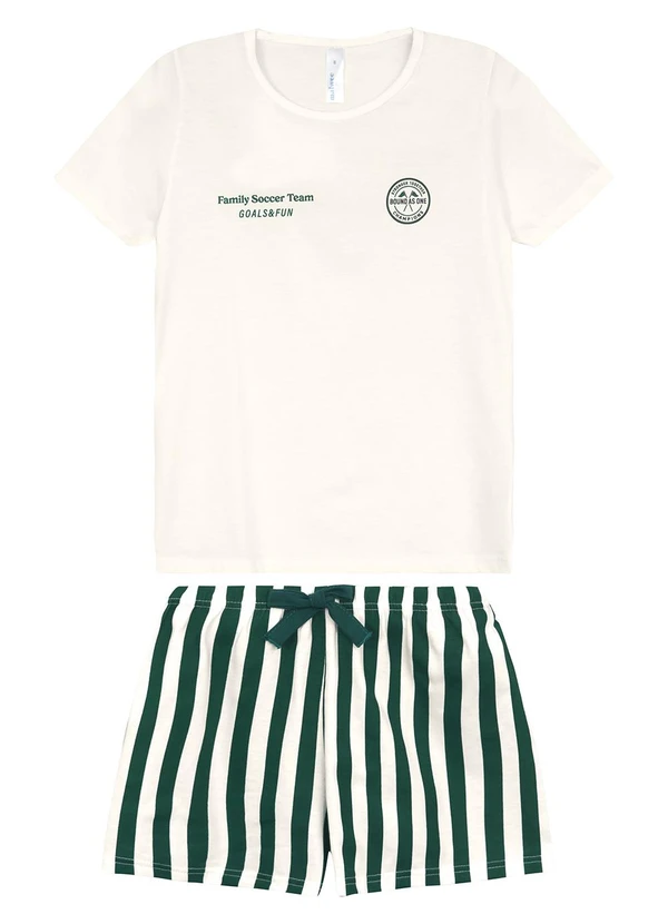 Malwee Kids - Pijama Family Soccer Team Off White