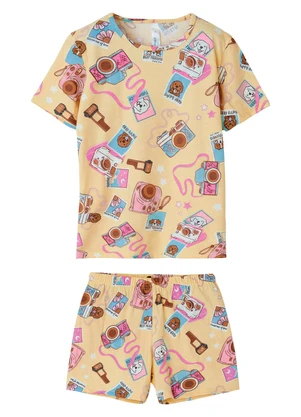 Malwee Kids - Pijama Fashion Fun Brilha no Amarelo Claro - MALWEE KIDS