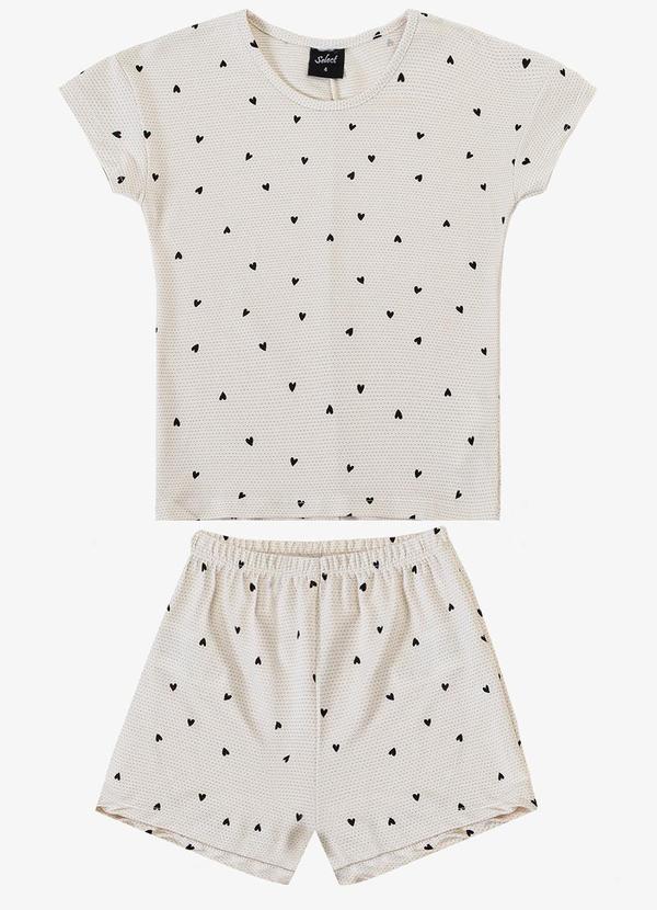 Select - Pijama Feminino Infantil Bege 3