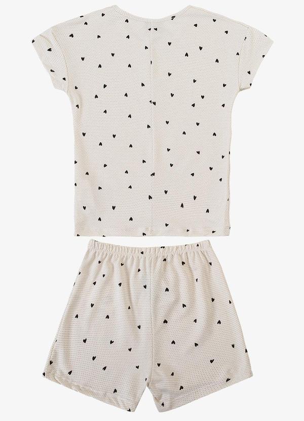 Select - Pijama Feminino Infantil Bege 4