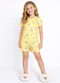 Select - Pijama Feminino Infantil Estampado Rosa - variação: Amarelo
