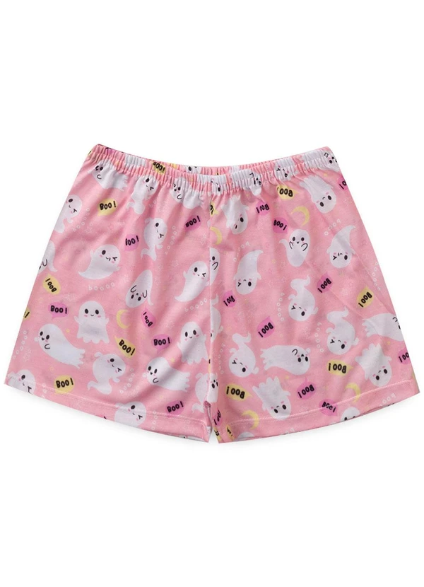 Atelie da Crianca - Pijama Feminino Verão Boo Rosa 3