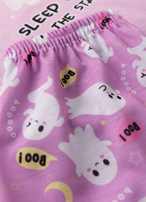 Atelie da Crianca - Pijama Feminino Verão Boo Roxo 5