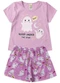 Atelie da Crianca - Pijama Feminino Verão Boo Preto - variação: Roxo